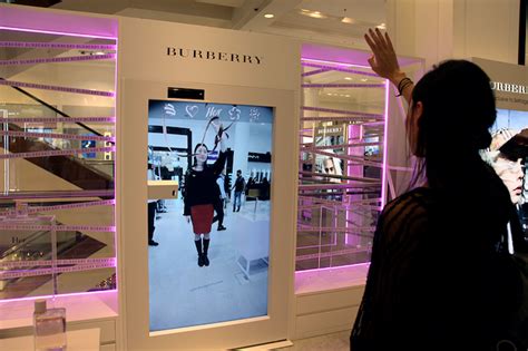 rfid digital screens burberry|burberry digital model.